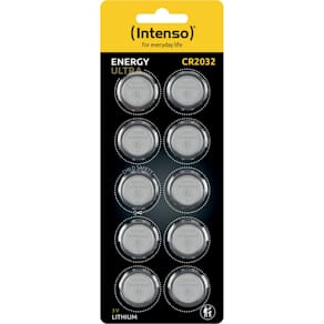 Knopfzellen-Batterie Intenso Energy Ultra CR2032, 10er