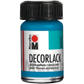 Acryllack Marabu Decorlack Acryl, cyan, 15 ml (Glas)