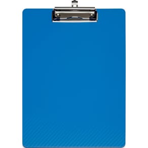 Klemplaat MAUL Flexx PP, A4 staand, helder blauw