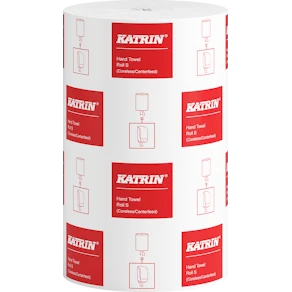 Torkrulle KATRIN Classic S1, centermatad, 1-lag, Ø13cm, 116m/rl, 12rl/FP