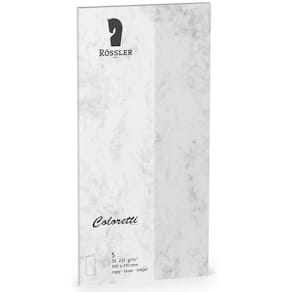 Briefkarte Coloretti, DL HD, 5 St., grau marmoriert