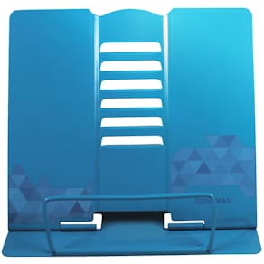 Leseständer DONAU Metall, blau mit Motiv Welle