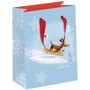 Weihnachts-Geschenktragetasche ZÖWIE Funny Dog, Kind Hund