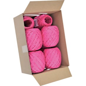 Raffiaband Goldina Eiknäuel Raffia, 7 mm x 30 m, pink
