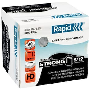 Häftklammer Rapid 9/12 Super Strong, 90ark, 5000/fp