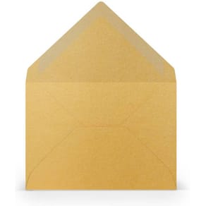 Briefumschlag Rössler Paperado, C7, gold metallic
