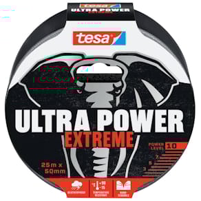 Gewebeband tesa Ultra Power Extreme, schwarz, 25 m x 50 mm