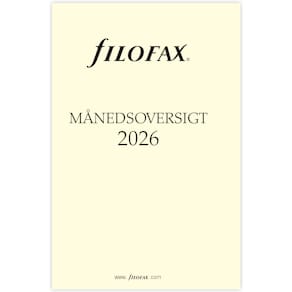 Månadsöversikt Pocket 2026 Dansk