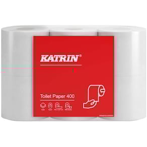 Toiletpapir Katrin 2-lag hvid 97 mm x 48 m, 42 rl