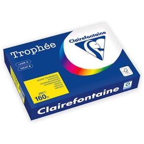 Kopipapir TROPHEE A4 160g Rapsgul (250)