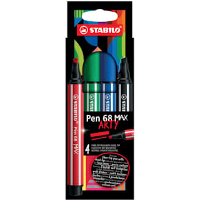 Faserschreiber-Etui STABILO Pen 68 MAX, 4 St., sortiert