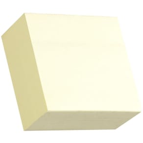 Notes STANDARD kub 76x76mm gul 450bl