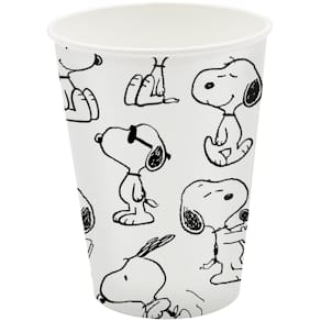 Motivbecher Braun + Company Snoopy Infinity, 10 St., weiß/sw