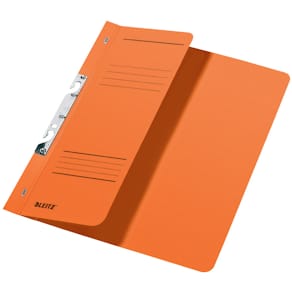 Schlitzhefter Leitz, halber Vorderdeckel, A4, orange