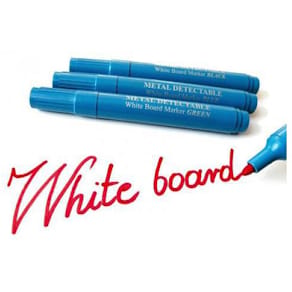 Whiteboardpenna detekterbar rund svart