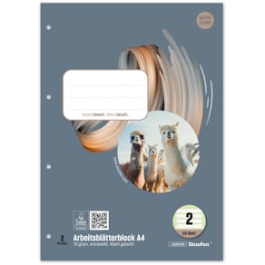 Arbeitsblock Staufen Style, A4, 50 Blatt, ECF, 70 g/m²