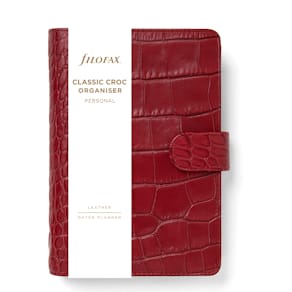 Filofax Systemkalender Classic Croc Personal Cherry