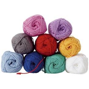 Bomullsgarn, 9 färger