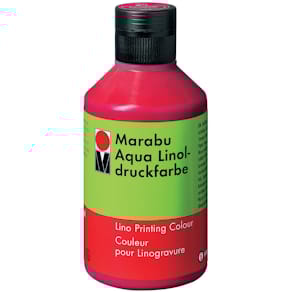Linoldruckfarbe Marabu Aqua, karminrot, 250 ml