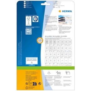 Universaletiketten HERMA, 66x33,8 mm, weiß, 600 Stück