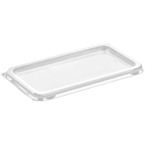 Låg til plastbakke Færch M 65-3, PET klar 185x105 mm, 560 stk