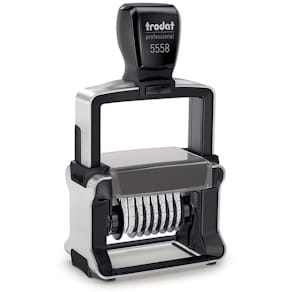 Nummerstempel Trodat 5558, 8-cifret, selvfarvende, sort, 1 stk