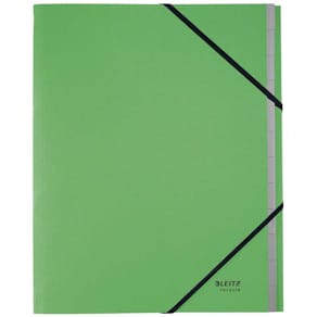 Sorteringsmappe Leitz Recycle A4 grøn karton, 4 stk