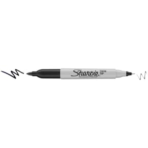Permanentmarker Sharpie Twin Tip, schwarz