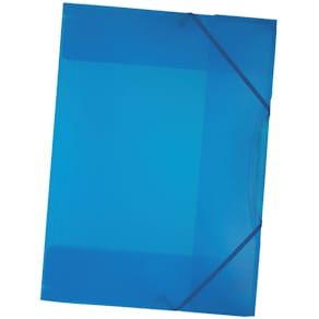 Gummizugmappe Folia, A3, transparent blau