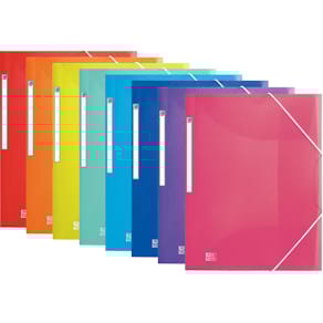 Elastomap Oxford Urban, A4, geassorteerde transparante kleuren