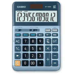 Räknare Casio DF-120EM, Blå