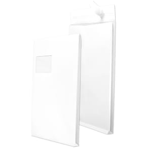 Versandtasche Mailmedia C4, Fenster, haftklebend, 120 g/m², weiß