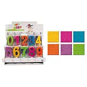 Geburtstagskerze TRENDHAUS Zahlen 0–9, sortiert, 9,5 cm