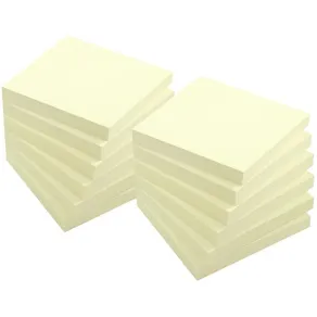 Notes LYRECO recycled 76x76mm gul 12/fp