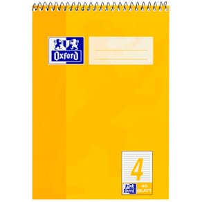 Spiralblock Oxford, A5, 40 Blatt, liniert 4, sortiert