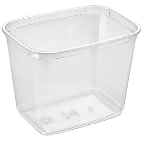 Plastbakke Færch M 68-100, 1-rums 1000 ml, klar, 560 stk