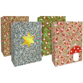 Geschenktragetasche Weihnachten, Kraftpapier