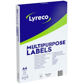 Etikett LYRECO 70x41mm 2100/fp