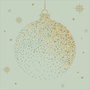 Zelltuchserviette ATELIER, Weihnachtsmotiv