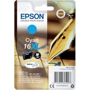 Inktcartridge Epson 16XL, 450 pagina's, OEM C13T16324012, cyaan
