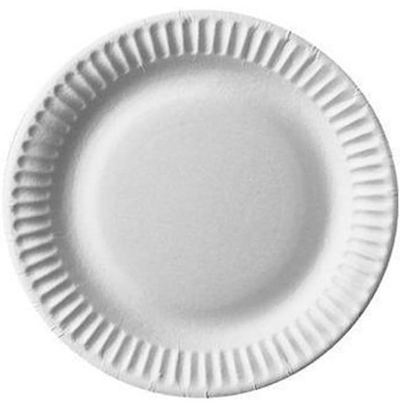 Tallerken PURE papp 15cm hvit (100)