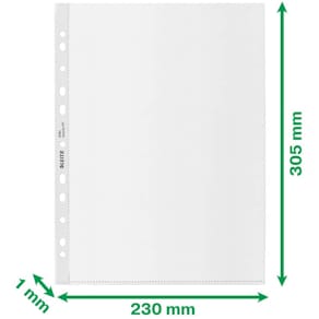 Prospekthülle Leitz Recycle A4, transparent, 25 Stück