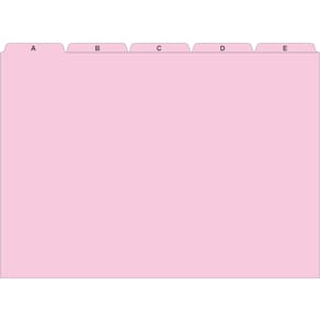 Leitregister RNK A7 A-Z, rosa