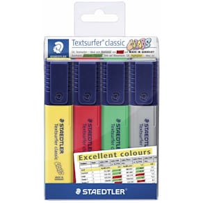 Tekstmarker STAEDTLER Textsurfer 364, assorteret, 1-5 mm, 4 stk