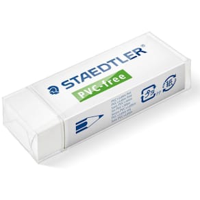 Radergummi Pvc-Fri 65x23x13mm vit