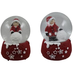 Schneekugel, weihnachtlich, für Kinder, sortiert