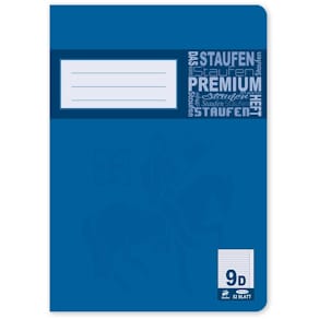 Schulheft Staufen Premium Academy, A5, 32 Blatt, Lin. 9 mit Rand
