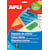 Etiketten Apli gekleurd, 70 x 37 mm, groen, 480 stuks
