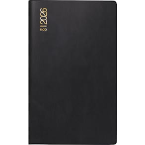 Taschenkalender RIDO M-Planer, Kunststoff, schwarz