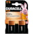 Batterij Duracell Plus 100%, 9V, blister van 2 stuks